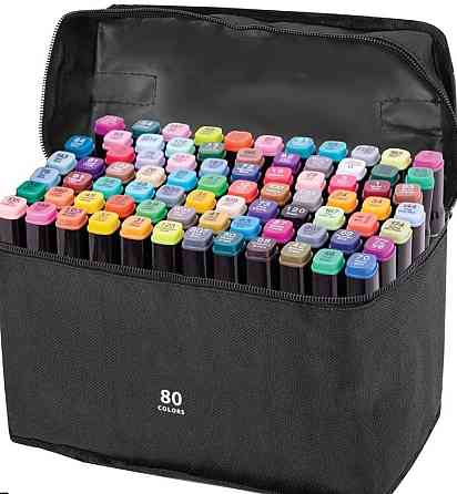 Набор маркеров скетч для рисования малювання фломастери с чохлом купит. Харьков