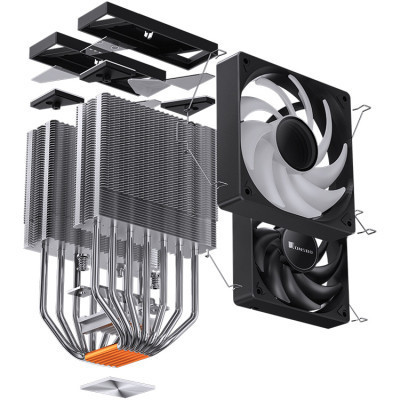 Кулер для процессора JONSBO CR-3000 ARGB Black Винница - изображение 6