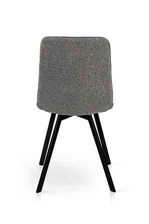 Стілець ФРЕШ (квадрат) чорний/букле сірий Киев