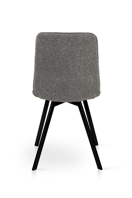 Стілець ФРЕШ (квадрат) чорний/букле сірий Киев - изображение 4