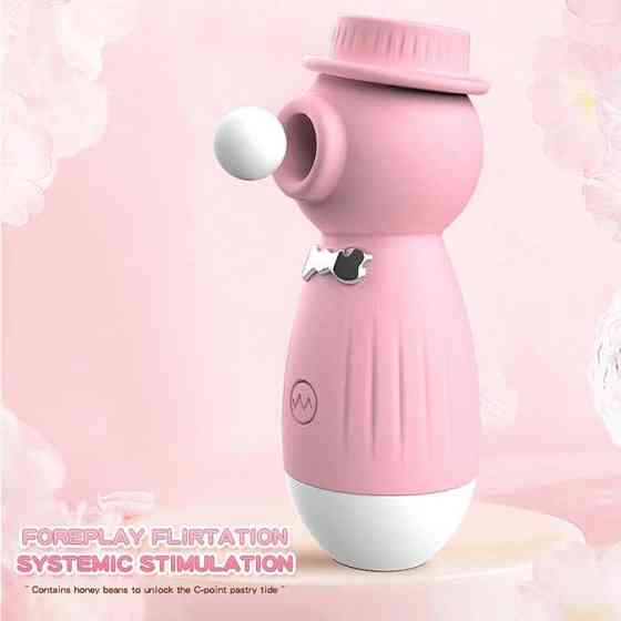 Кліторальний вакуумний вібратор в капелюшку Wo-sex Lilo USB - Рожевий Вінниця