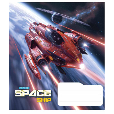 Тетрадь Школярик Space ship 48 листов линия (048-3435L) Винница - изображение 1