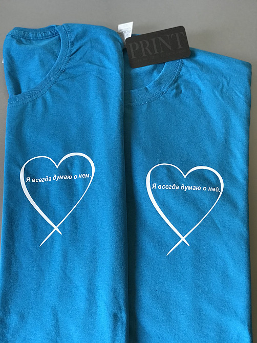 Парні футболки для хлопця та дівчини Чернівці - фото 1