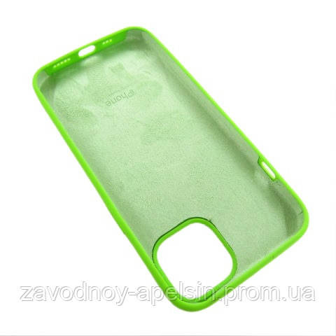 IPhone 13 Чохол силіконовий Silicone Case (салатовий) Одеса - фото 3