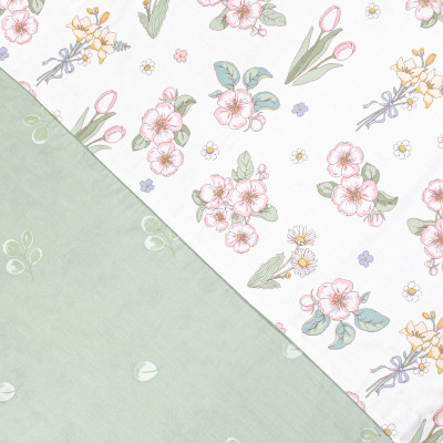 Постільна білизна Home Line Сатин Твіл Ведмежата та зайчата на галявині полуторний (176088) Вінниця - фото 3