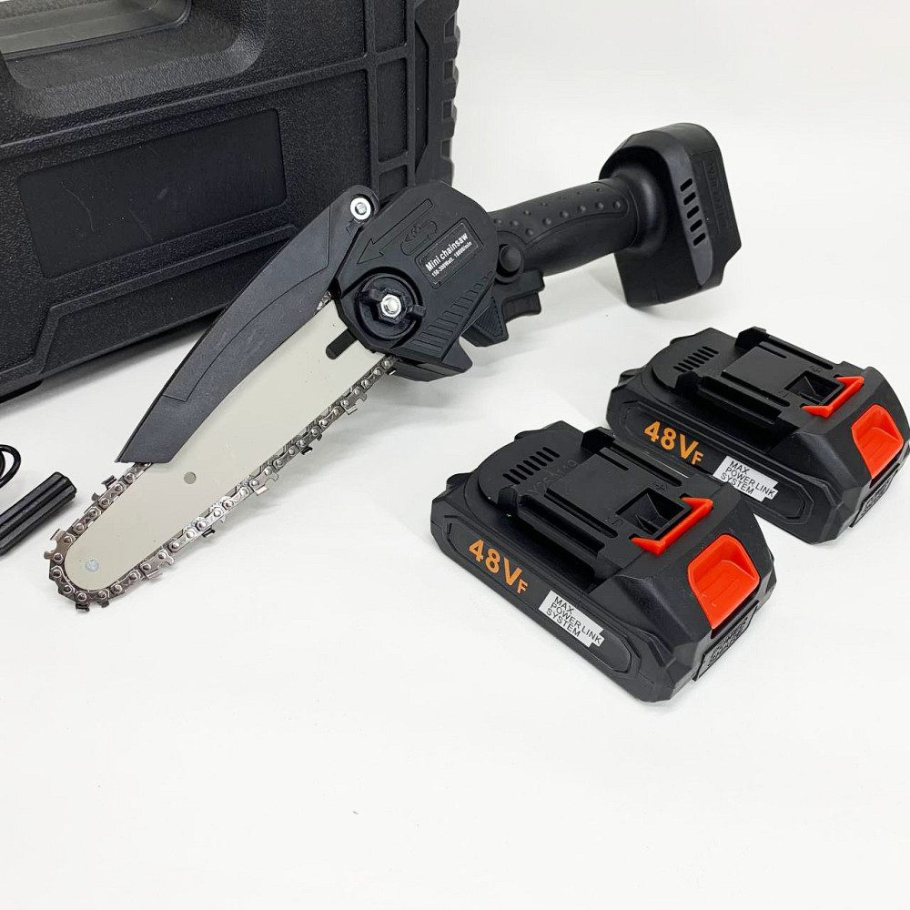 Електропила для різання дров, Акумуляторна ланцюгова пила для обрізки гілок Пилка обрізання сучків GQ-67 Львів - фото 14