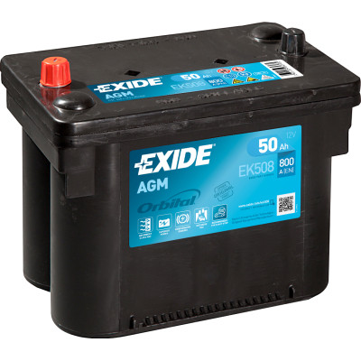 Акумулятор автомобільний EXIDE START-STOP AGM 50Ah клеми по центру (800EN) (EK508) Вінниця - фото 1