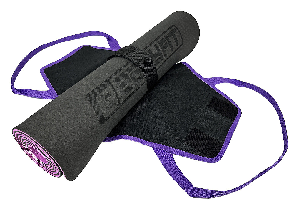 Сумка-переноска EasyFit для йога-килимка Фіолетова Коломия - фото 4
