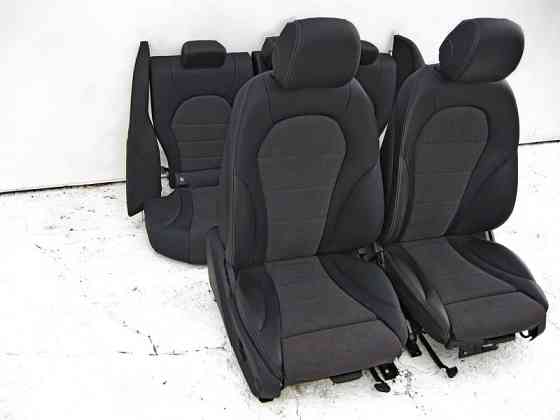 Mercedes-Benz  A2059100838 9J41 Комплект сидінь чорний шкірозамінник з сірою тканиною C-Class W205 Одесса