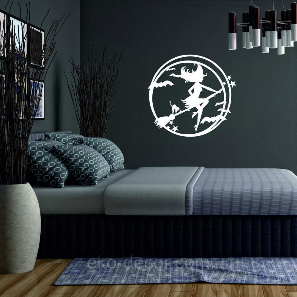 Декоративное настенное 3D Панно «Ведьма», Декор на стену с объемом 90*83 см, Белый Киев - изображение 2