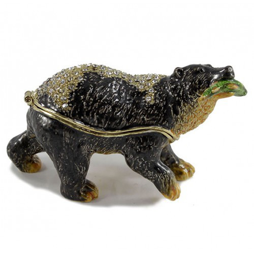 Скринька зі стразами Ведмідь Київ - фото 1