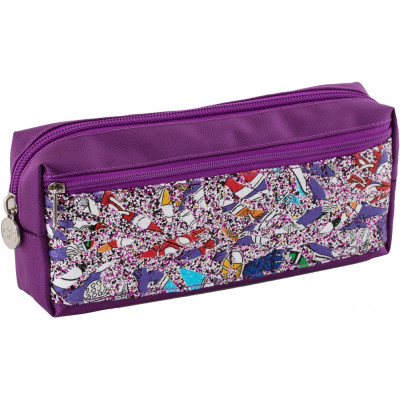 Пенал Cool For School мягкий с блестками Прямоугольный (CF86678-01) Винница - изображение 1