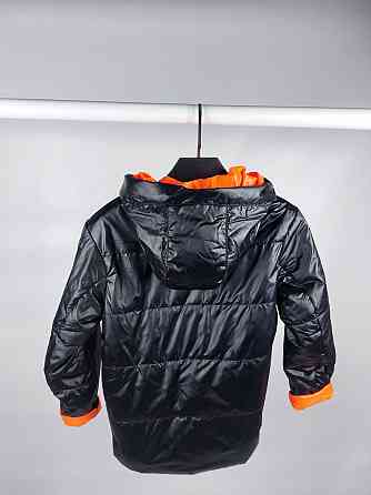 Демисезонная черная куртка для девочек 128,134 Николаев