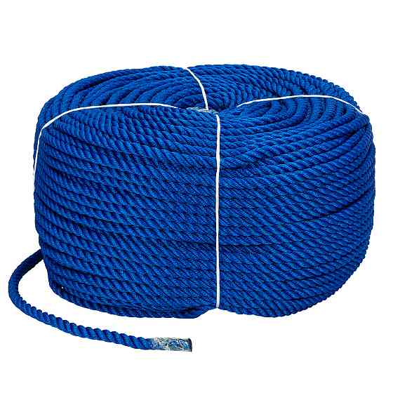 Веревка Polyester 3 strand rope 10mm*200m blue Киев