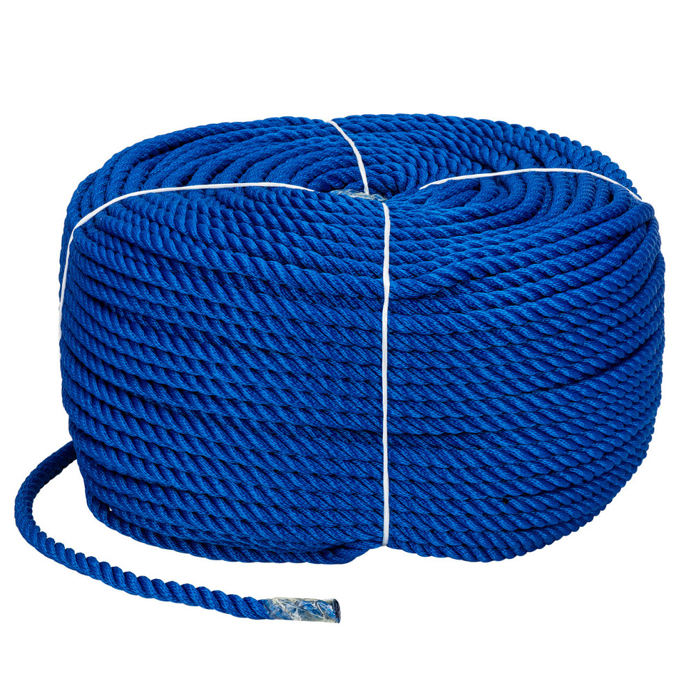 Веревка Polyester 3 strand rope 10mm*200m blue Киев - изображение 1
