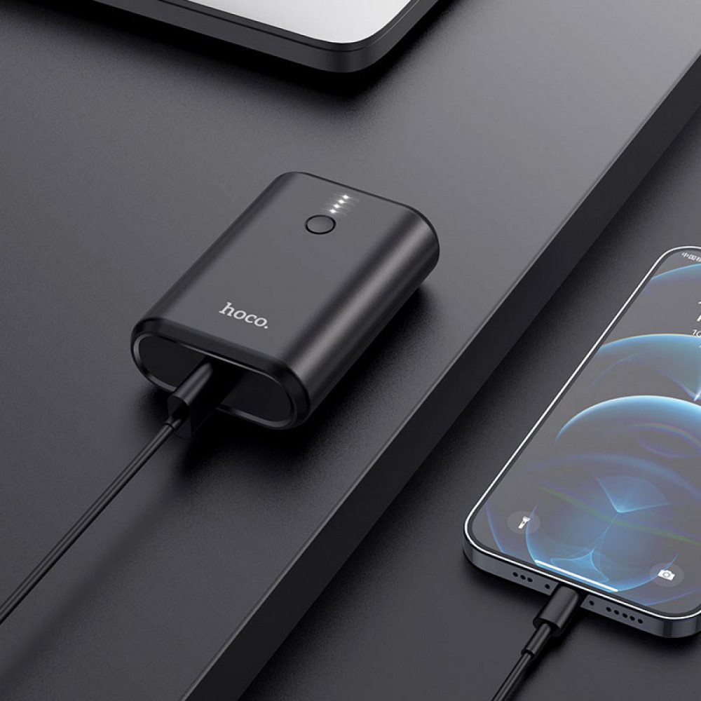 Павербанк 10000 mAh HOCO Q3 Mayflower PD20W+QC3.0 быстрая зарядка черный power bank повербанк Одесса - изображение 6