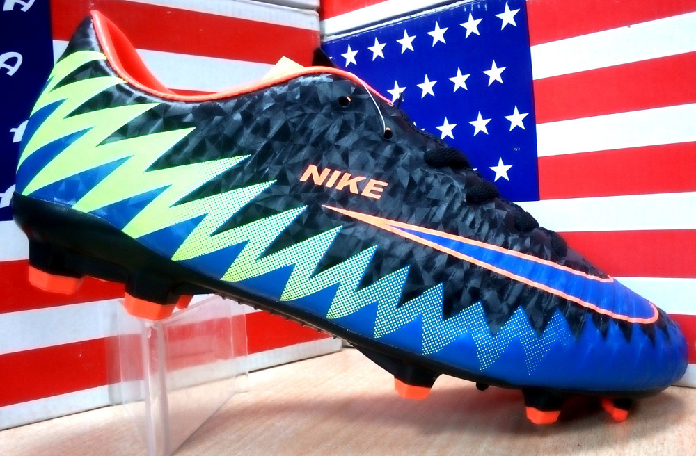 Бутсы мужские Nike Mercurial CR7 (черный с синим и салатным). Сумы - изображение 4