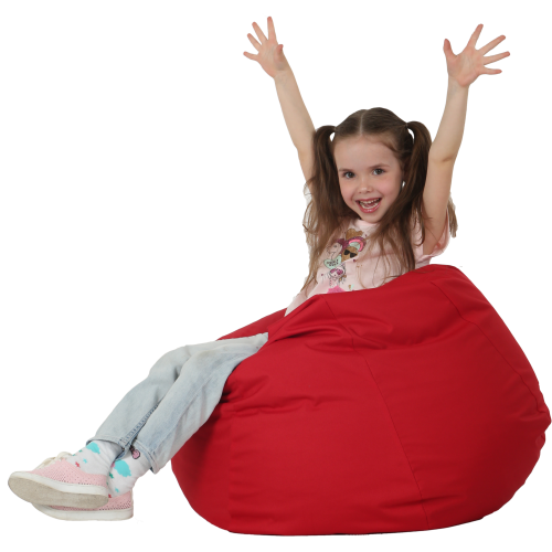 Кресло-мешок Груша Хатка средняя Красная (подростковая) Київ