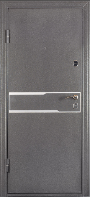 Дверь входная Даримаг Аризона Антик серебро / ПВХ Бежевый 960х2050 мм Киев - изображение 1