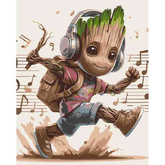 Картина за номерами "Музичний Грут" 16521-AC 40х50 см Вінниця