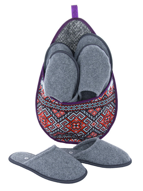 Набор пять пар качественных домашних тапочек Вышиванка Одесса - изображение 11