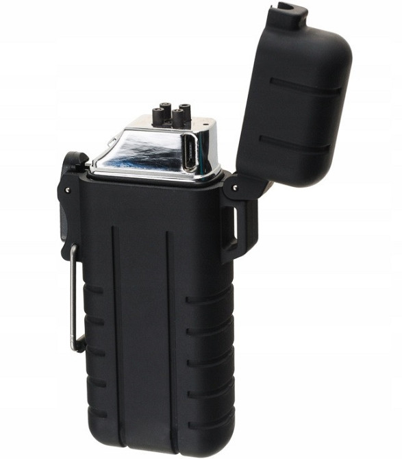 Акумуляторна Запальничка USB плазмова зі шнурком Atomic "X-Arc Lighter" (15210000) Black Нововолинськ - фото 3