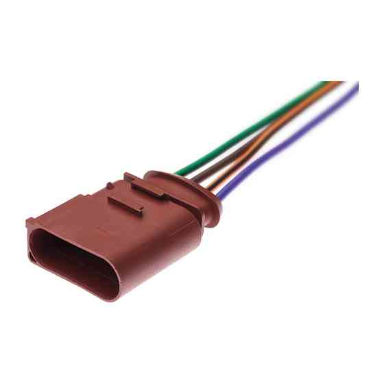 Роз'єм конектор с проводом, 4-контактний Коричневий, Пластик, 1J0973824A, VAG Германия, Франция, Audi, Bugatti, Porsche, Seat Київ