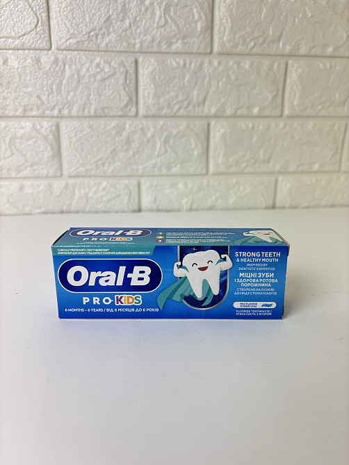 ORAL-B зубна паста дитяча від 6 місяців до 6 років Ніжний смак 50 мл Гостомель - фото 1
