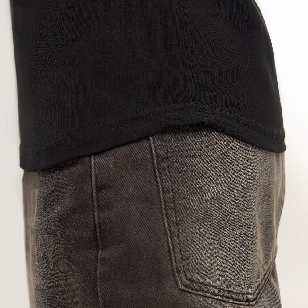 Черный мужской лонгслив Pobedov Dune. Черная мужская кофта из кулира Киев - изображение 2