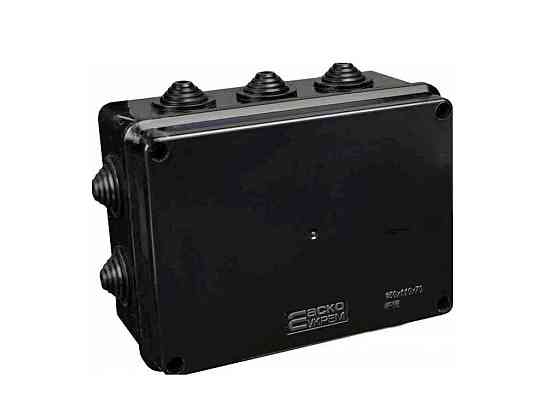 Коробка розподільча серії UAtmo Jet Black 150*110*70 ТМ АСКО Київ