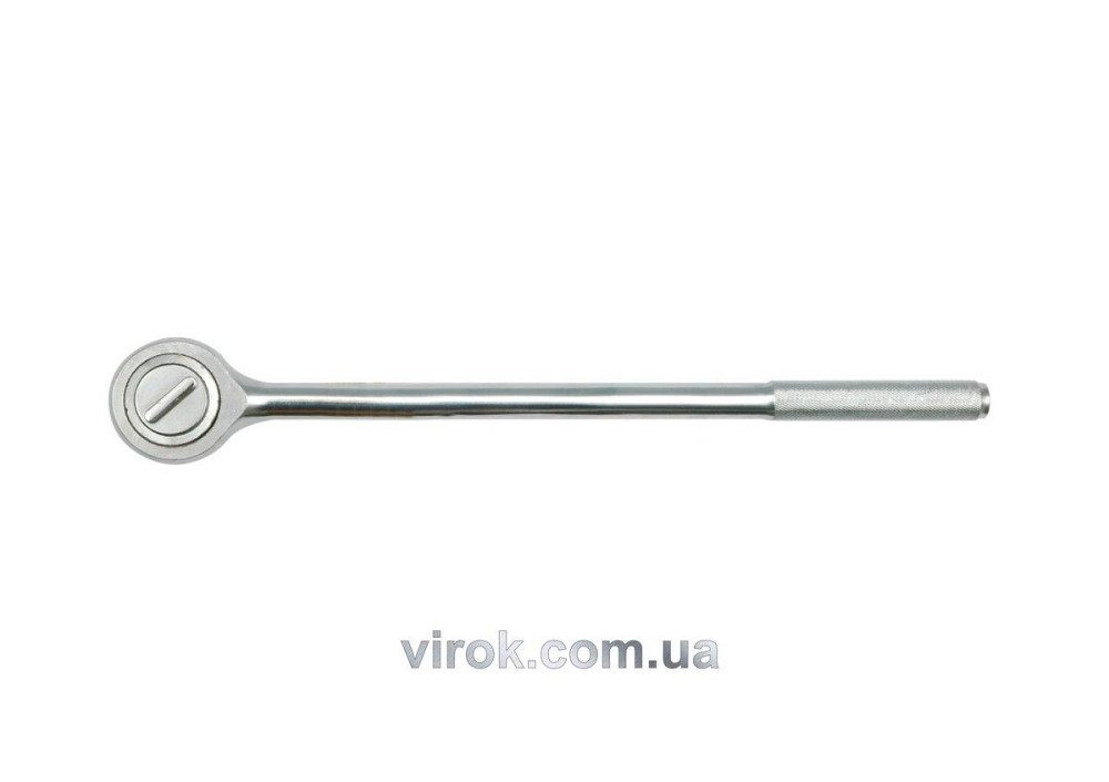 Тріщатка VOREL до головок торцевих, квадрат 3/4", L= 500 мм, 24T, з металевою ручкою [10] Одеса - фото 1