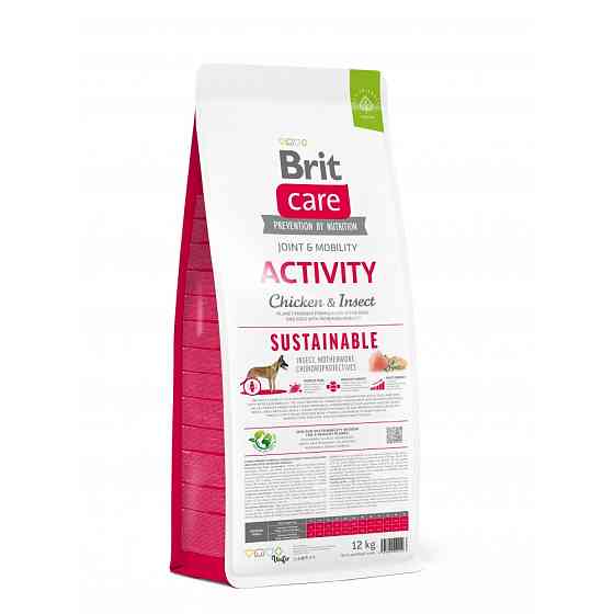 Сухой корм Brit Care Dog Sustainable Activity для собак с повышенной активностью, с курицей и насекомыми, 3 кг Винница