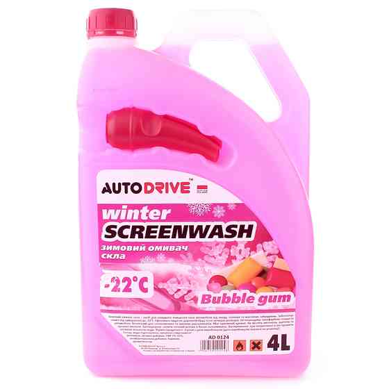 Омивач скла AutoDrive -22°C зимовий Bubble Gum готовий 4л Львів