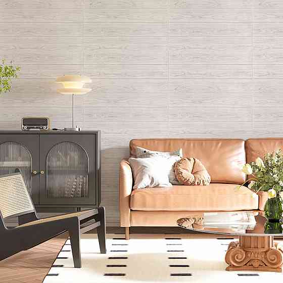 Самоклеющаяся декоративная 3D панель 700x700x4мм Белое дерево (383) SW-00000652 Днепр