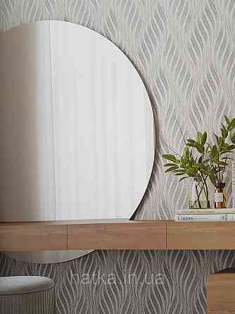 Обои виниловые на флизелине метровые Sintra Edelina абстракция волны листья структурные 3д серые беж серебро Киев