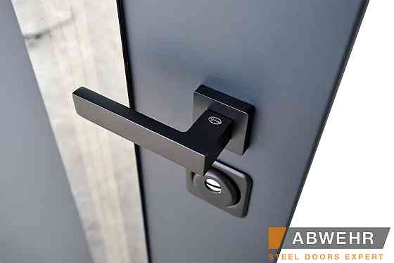 Двері вуличні, модель 506 Nordi Glass RAL 7021Т зі склопакетом Київ