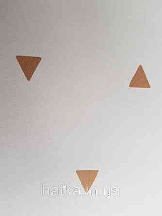 Шпалери флізелінові дитячі Caselio Our Planet 0.53х10 геометрія трикутники коричневі на білому Київ