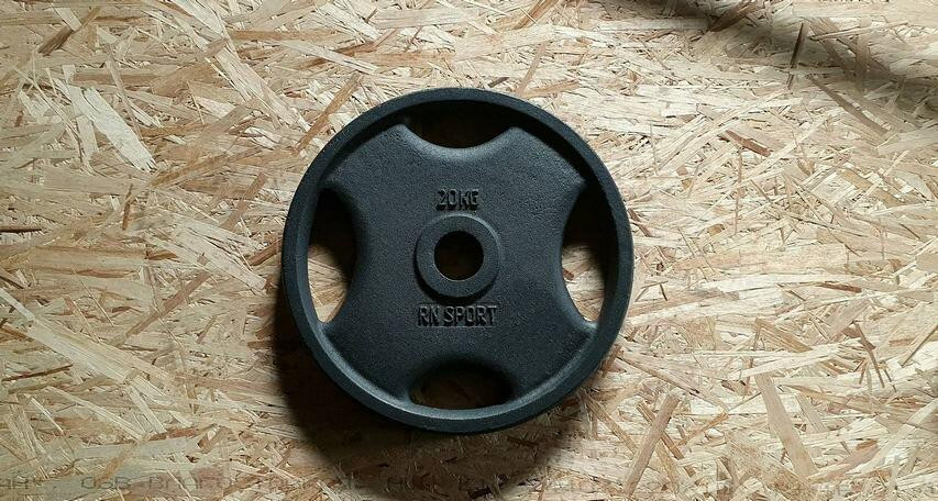 Штанга олімпійська чавунна на 135 кг Гантелі, гирі, штанги та диски набірна Київ - фото 10