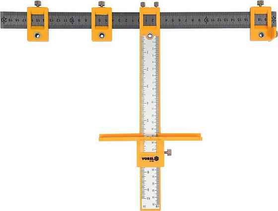 Шаблон для розмічання отворів VOREL з радіуом 200 мм; метрична і дюймова шкали [40] Одеса