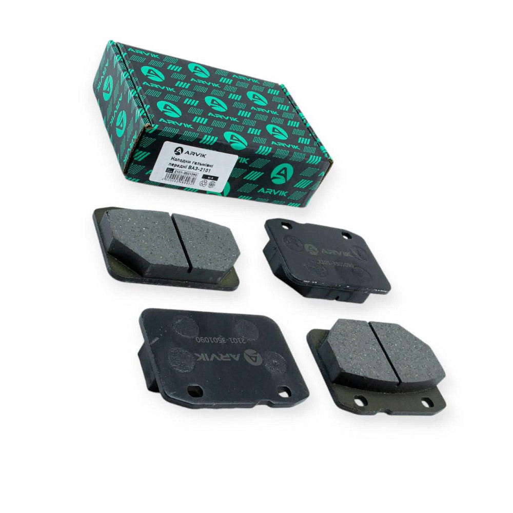 Колодки 2101-2107 передние (к-кт 4 шт) тормозные Мукачево - изображение 1