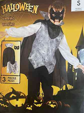 Дитячий костюм Вампір на Хелловін розмір М на 4-6 років 110-116 розмір чорний Київ
