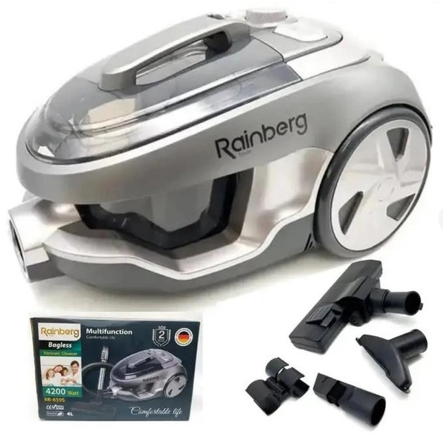 Мощный пылесос с колбой для уборки, Мультициклонный пылесос с контейнером Колбовый безмешковый OL-97 Львов - изображение 1