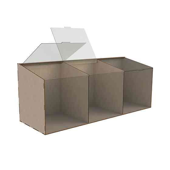 Диспенсер EKOSTAR для конфет, снеков, орехов, крупы на 3 ячейки Киев