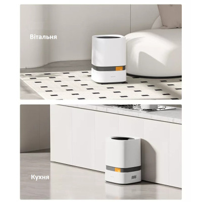 Контейнер для мусора JAH Paperwaste Квадратный Белый 15 л (20263) Винница - изображение 3