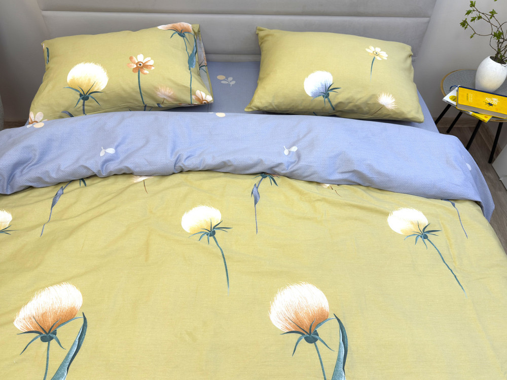 Ecotton Комплект постільної білизни Ecotton двоспальний 180х215 см гірчичний Кульбаби (21211АВ) Коломия - фото 10