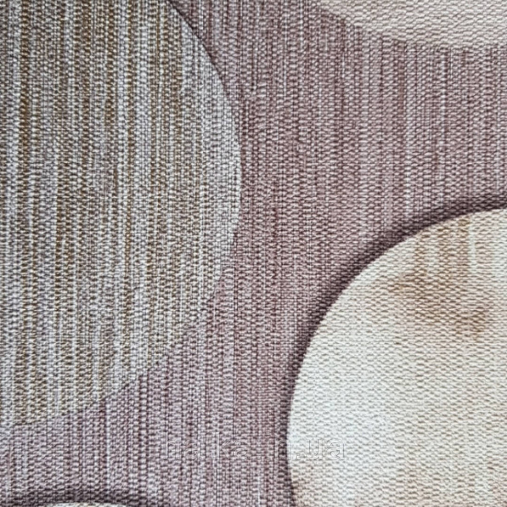 Обои метровые виниловые на флизелине Grandeco ATB геометрия круги коричневые кофе с молоком прожилки золотом Киев - изображение 3