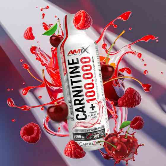 Жироспалювач Amix Nutrition Carnitine 100.000 1000 мл, Cherry-Raspberry Луцьк