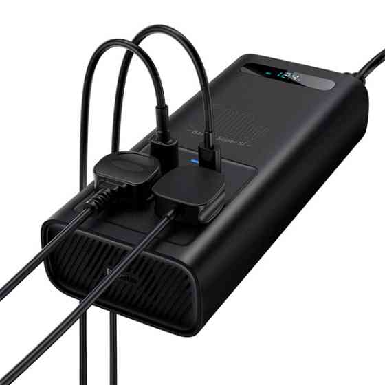 Автомобільний інвертор Baseus In-Car Inverter 500W 220V CN EU CGNB000101 (Чорний) Миколаїв