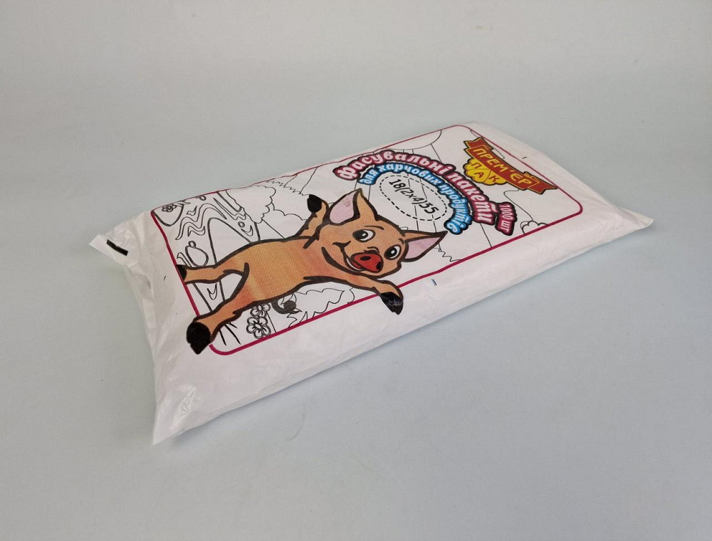 Фасовочные полиэтиленовые пакеты №9 (26х35) 1 кг 1000 шт Свинка (1 пачка) Харьков - изображение 2