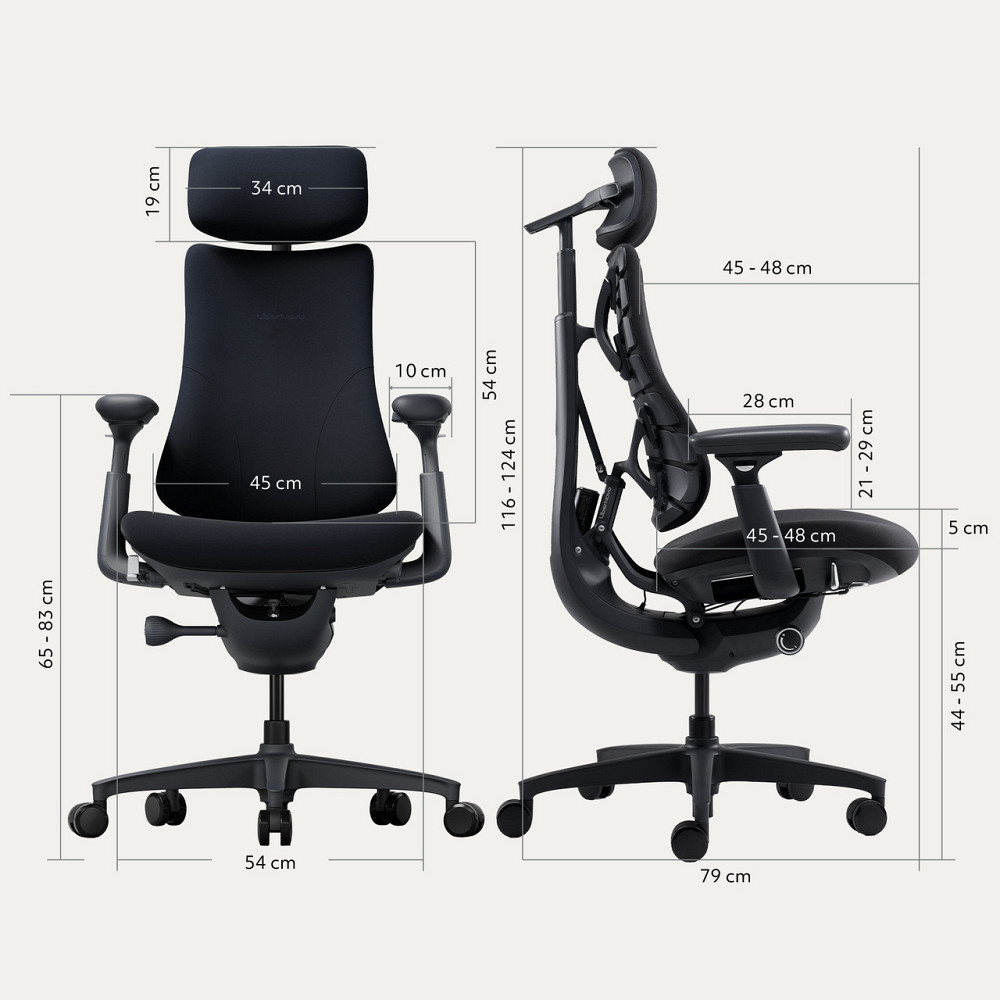 Крісло офісне LiberNovo Omni Midnight Black 48 см (CP-GW-0000015-00-01) ( 17326 ) Харків - фото 15